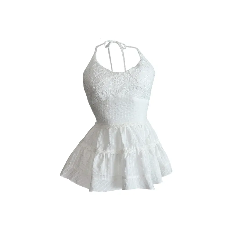 Ning Cai Yuer Tank Top Women's White-0
