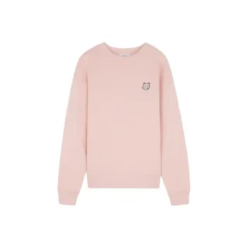 Maison Kitsune Bold Fox Head Patch Crewneck Sweatshirt