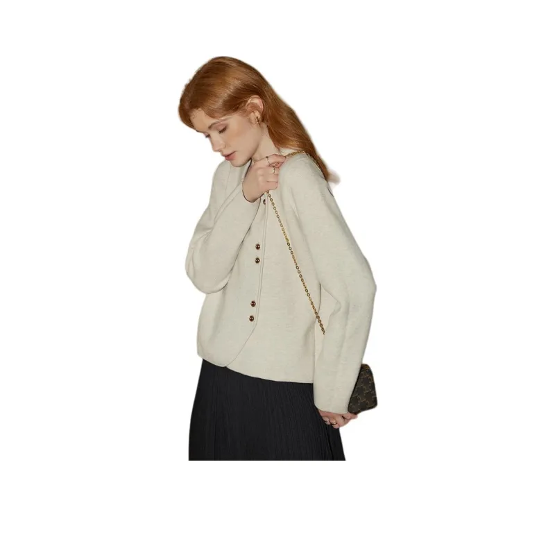 KUHNMARVIN Sweater Women's Floral Beige Apricot-0