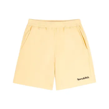 SPORTY & RICH Logo embroidered Gym Shorts
