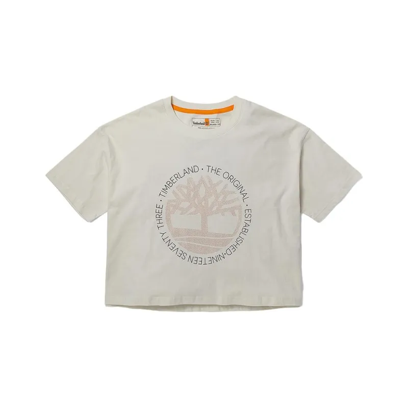 Timberland T Shirts Women's Vintage White-0