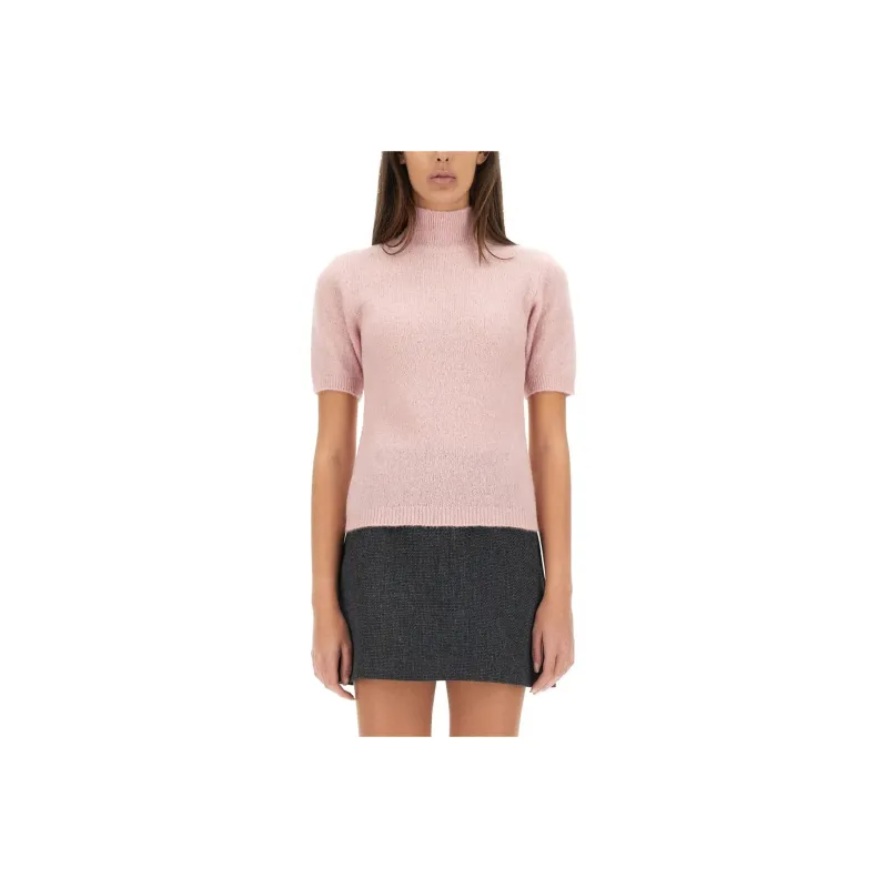 A.P.C High Neck Short Sleeved Jumper-0