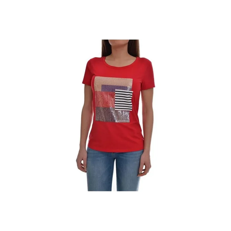ARMANI JEANS T Shirts Women's Red-0