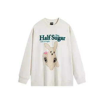 XTEP Semi sugar Series Sweatshirt Women's Cotton White