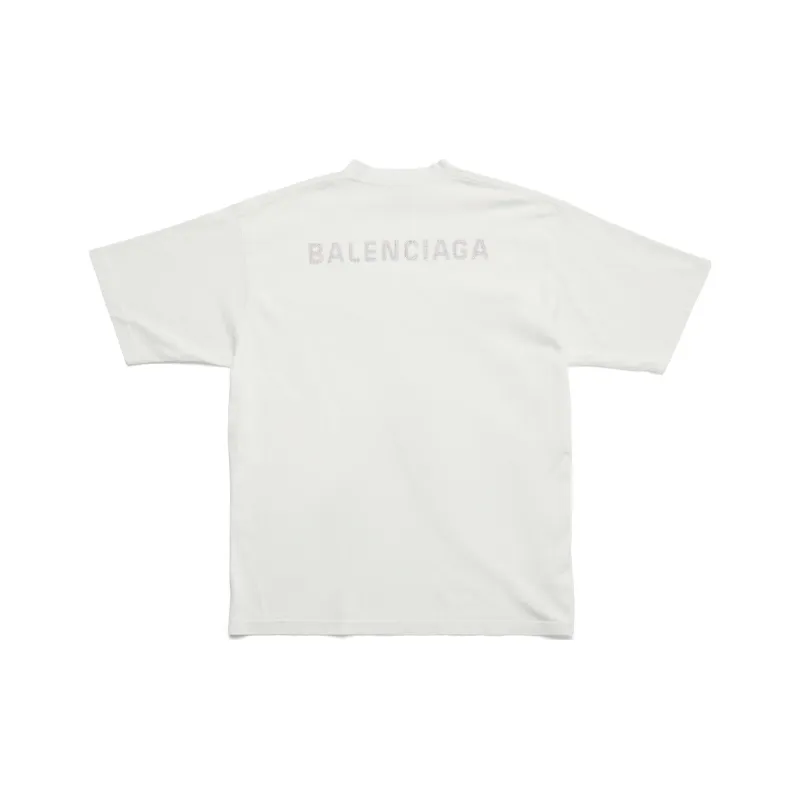 Balenciaga Embroidered logo Cotton T shirt-0