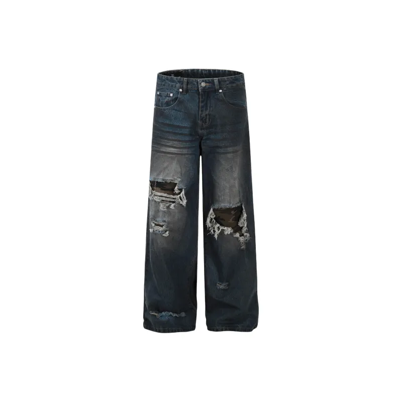 KVIV Jeans Men Vintage Blue -5