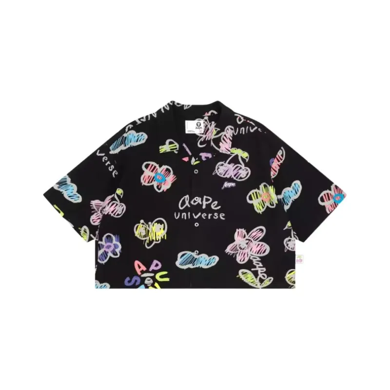 Aape By *A Bathing APE® Logo print Button up Shirt-2