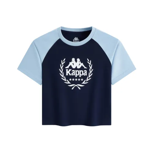 Kappa 1916 Series T Shirt Women's Light Gray Blue