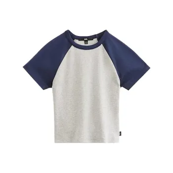 Vans Raglan Sleeve T Shirt Women's Gray