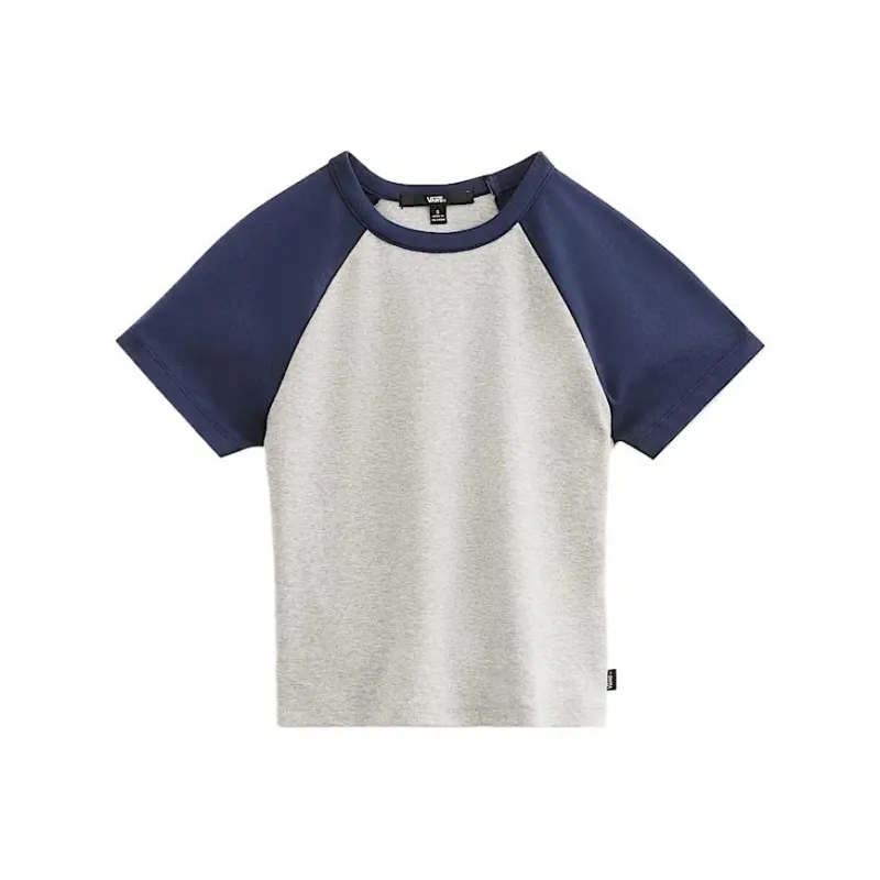 Vans Raglan Sleeve T Shirt Women's Gray-0