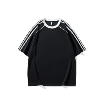Caramella Drop Shoulder Sleeve T Shirt Unisex Black