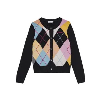 GANNI Harlequin Cardigan