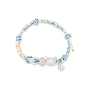 SINO GEM S 999 Fine Silver Bracelets Unisex