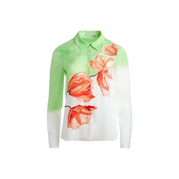 ALICE+OLIVIA Brady Silk Shirt
