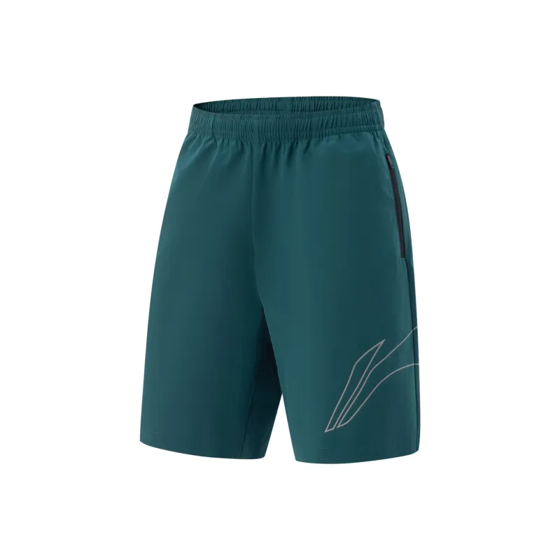 LiNing Fitness Series Casual Shorts Men's Reef Green-0