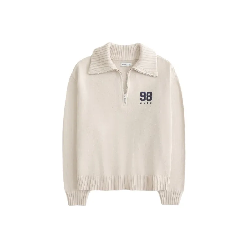 Hollister Sweater Women's Cream-0
