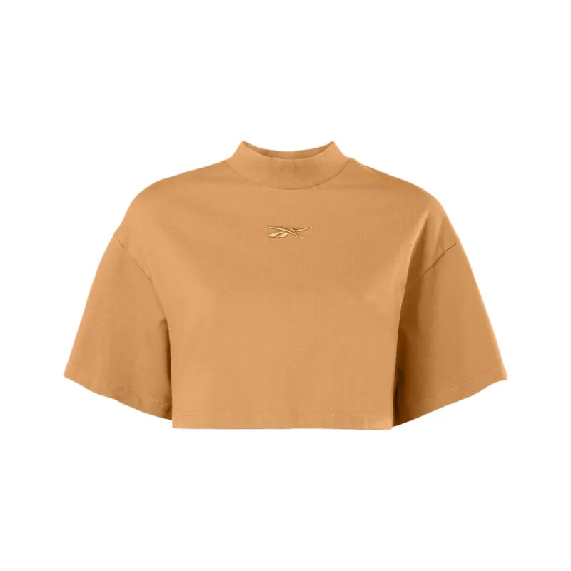Reebok Vector Cropped Cotton T-shirt-0