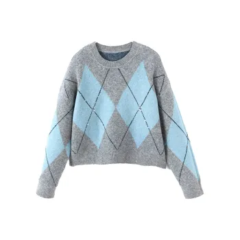 XIANGYING Sweaters Women's Blue