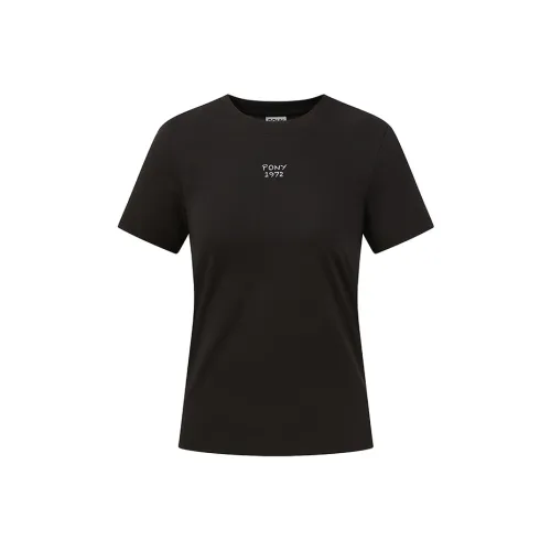 Pony T Shirts Women's Black
