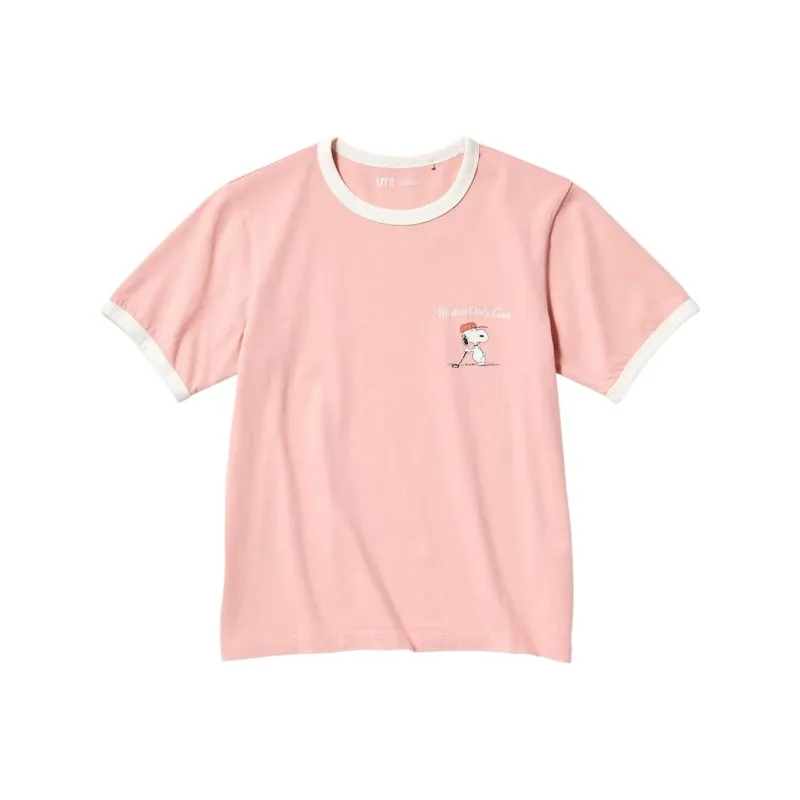 UNIQLO Regular T Shirt Women's Pink-0