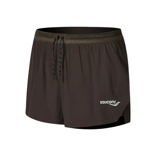 Saucony SS25 Casual Shorts Men's Mud Earth Tone