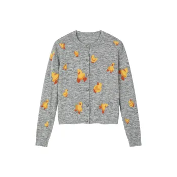 UOOYAA Sweaters Women's Gray