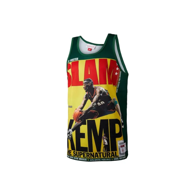 NBA Mitchell & Ness Shawn Kemp Green Basketball Jerseys Men's Green-0