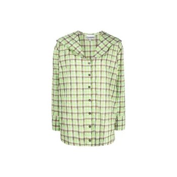 GANNI Shirts Women's Green