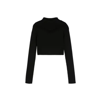 Patrizia Pepe Cropped Knitted Top