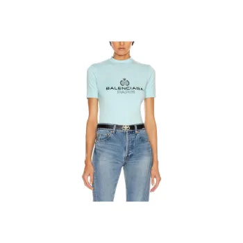 Balenciaga T-Shirts Women's Lake Blue