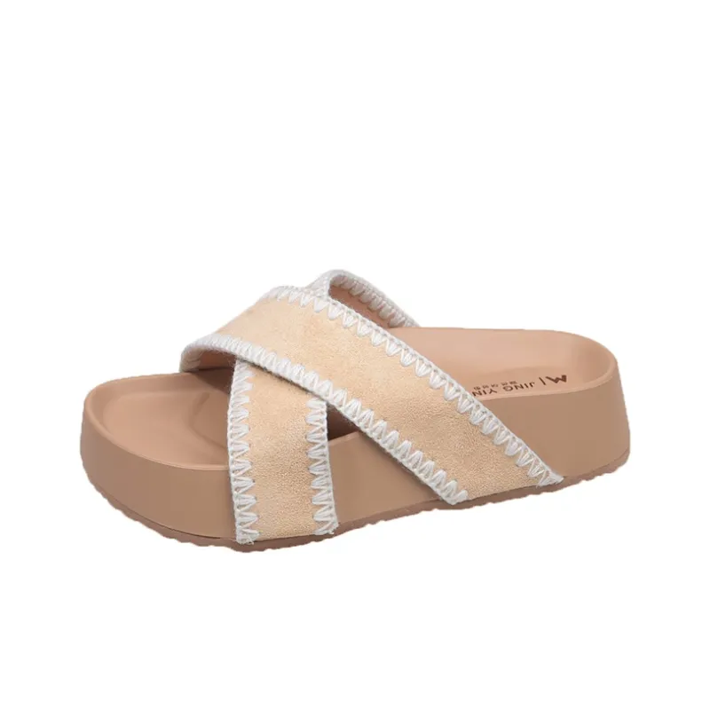 AFJI Rubber Sole Slip Resistant Slide Slippers Women's-8