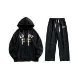 Clothing Sets (Black Sweatshirt+Pink Pants)