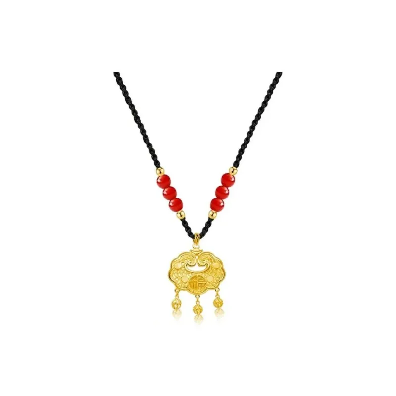 Ancient Jewelry S999 Fine Silver Necklaces Women's-4