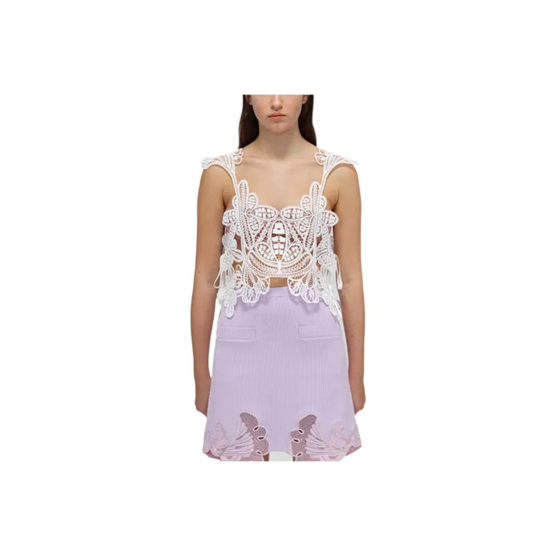 Self portrait Camisoles Women's White-0