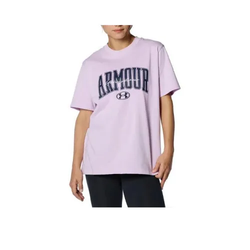 Under Armour Drop Shoulder Sleeve T Shirt Women's Purple