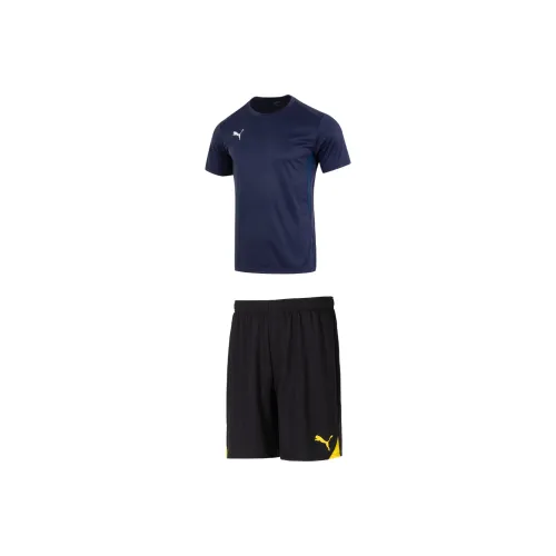 PUMA Flawless Casual Sportswear Men's Blue+Black Yellow