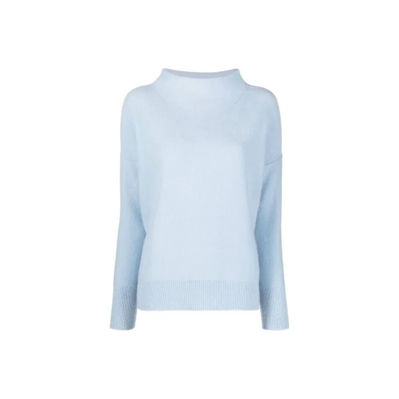 VINCE Funnel Neck Cashmere Pullover-0