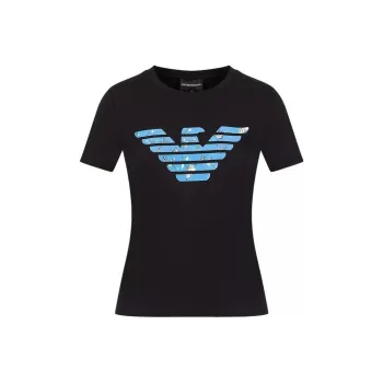 EMPORIO ARMANI T Shirts Women's Navy Blue