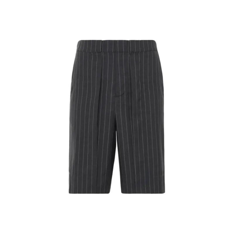 JW Anderson Folded Striped Shorts-0