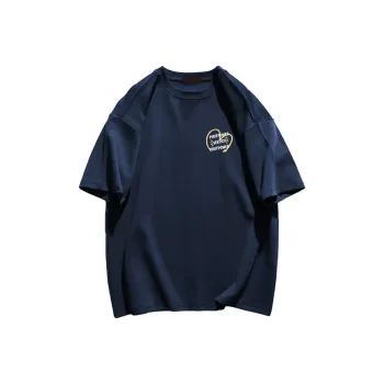 Cotton Shopping T Shirt Unisex Navy Blue