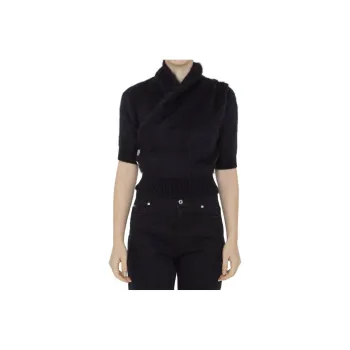 BALMAIN Wrap Cropped Jumper