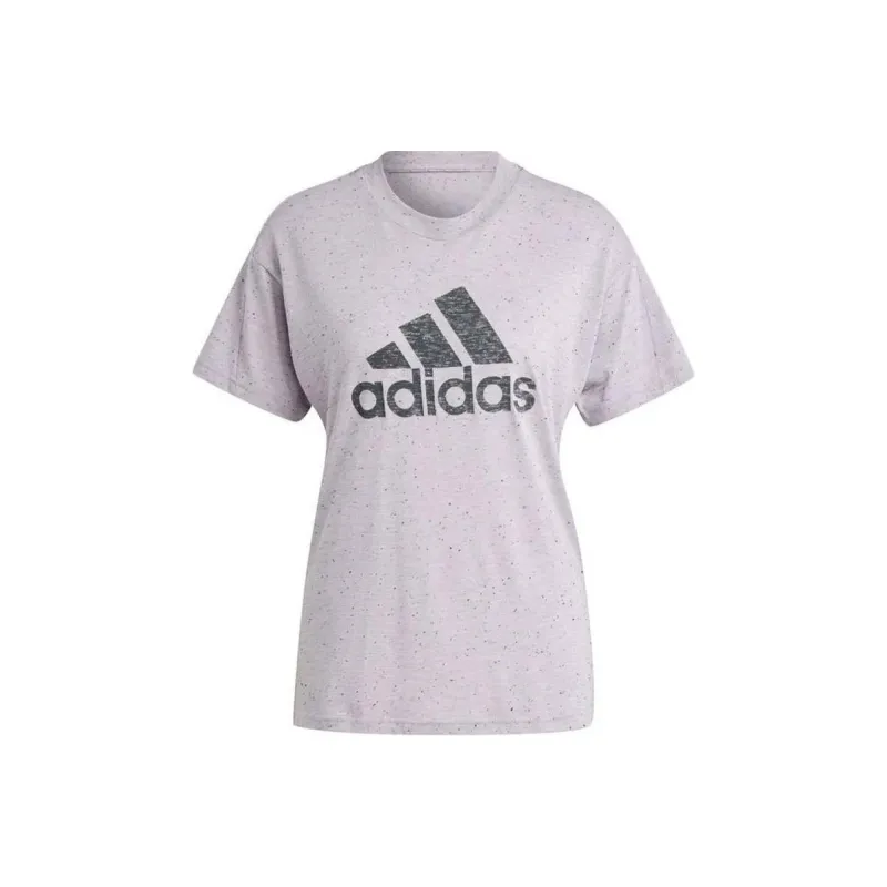 Adidas Clothing T Shirts Women's Pink-0