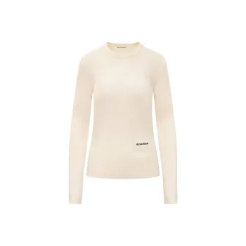 JIL SANDER + Crewneck Ribbed Jumper