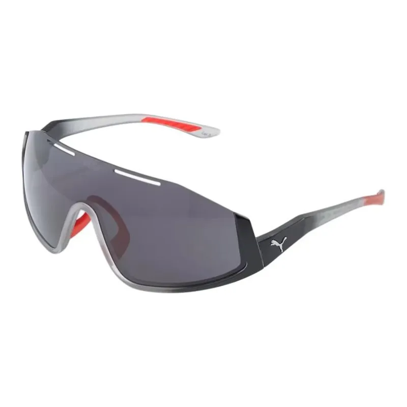 PUMA Metal Irregular Shape Sunglasses Unisex Black-0