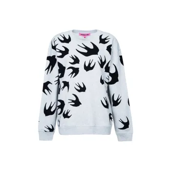 McQ Alexander McQueen Loose Fit Knitwear Women's Light Gray