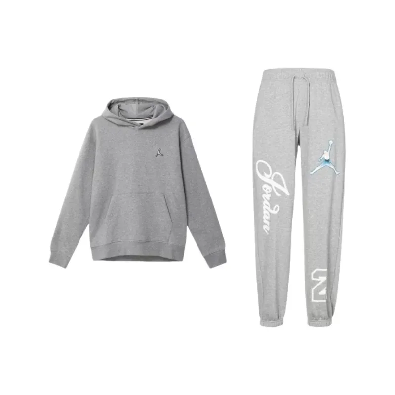 Jordan Sweatshirt Set Men's Gray-0