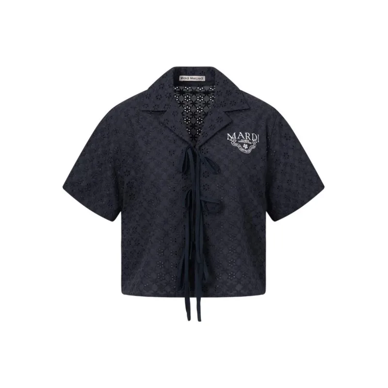 MARDI MERCREDI SS24 Shirt Women's Deep Navy Blue-0