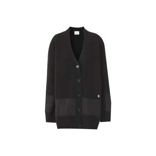 Burberry Cashmere Sweaters Women's Black
