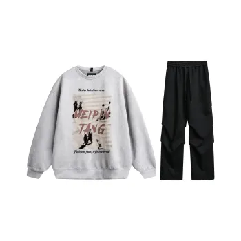 MEIPIN TANG Sweatshirt Set Unisex