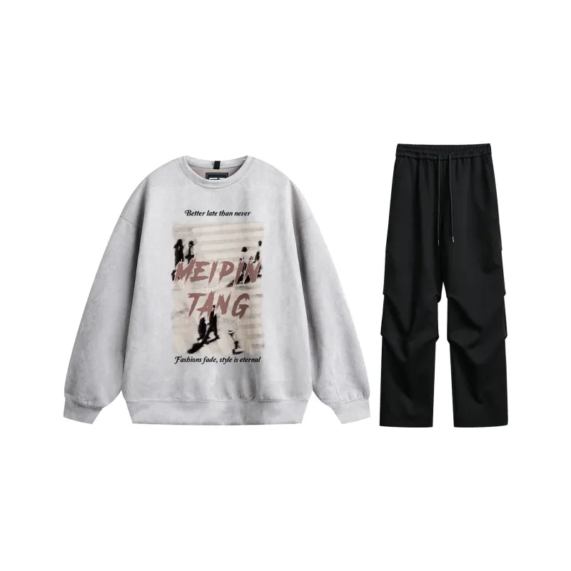 MEIPIN TANG Sweatshirt Set Unisex-24